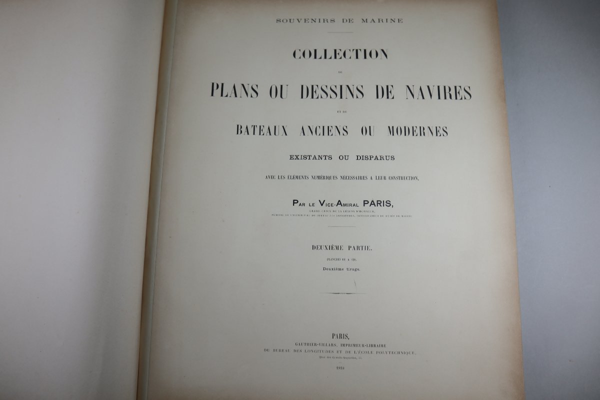 Souvenirs de Marine. Collection de plans ou dessins de navires et de bateaux anciens ou moderne-photo-3