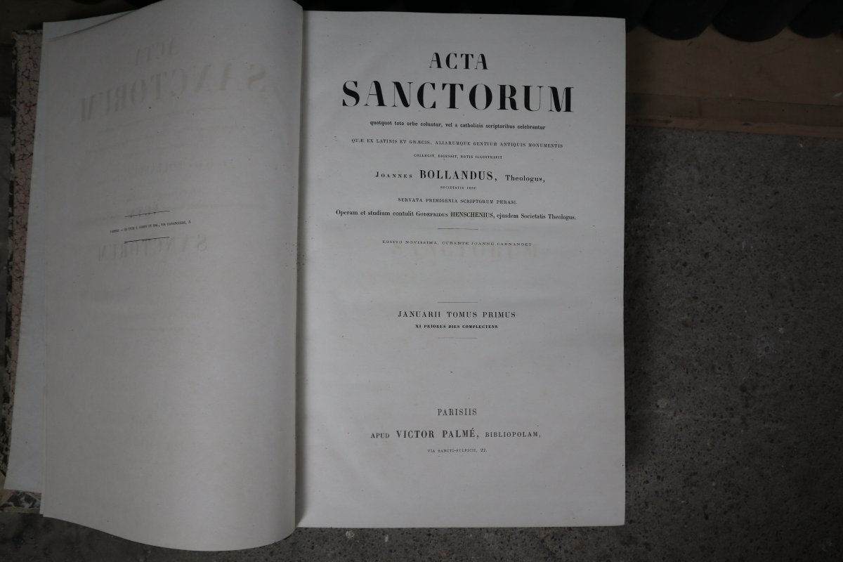 Actes des Saints, Actum sanctorum,  un monument hagiographique en 63 volumes.-photo-2