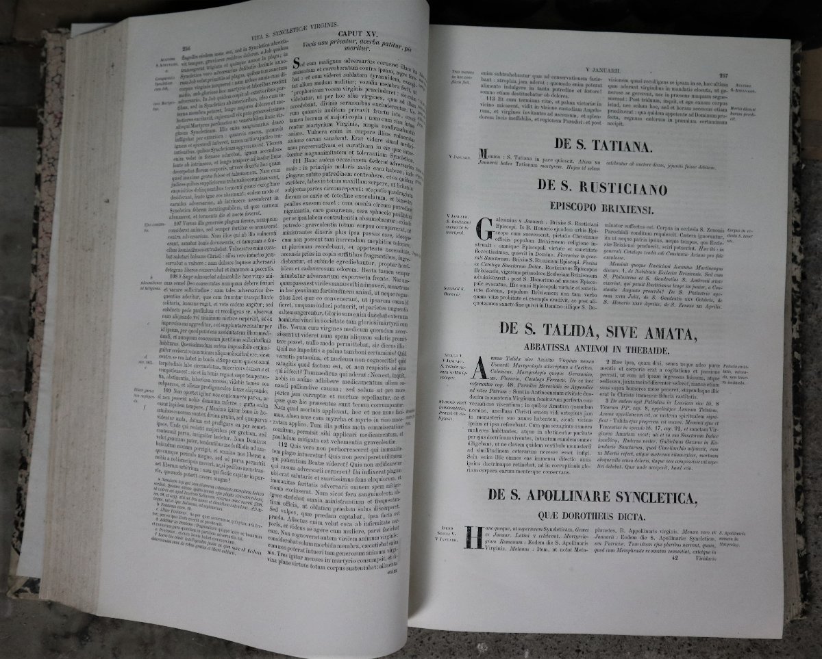 Actes des Saints, Actum sanctorum,  un monument hagiographique en 63 volumes.-photo-3