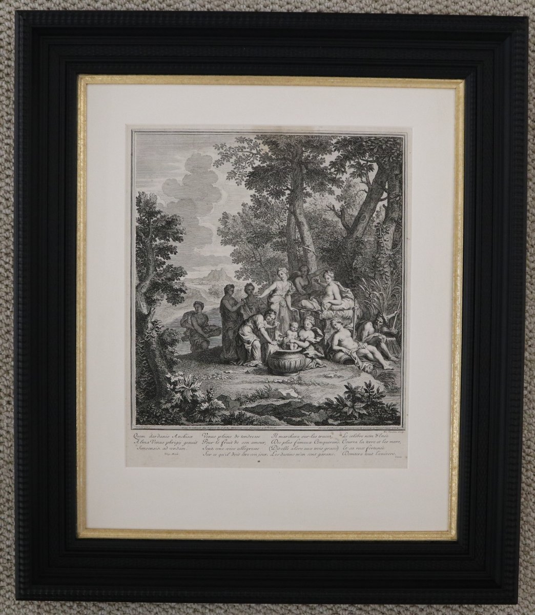  A Set Of 10 Framed Prints, “the Story Of Venus,” By Jean II Cotelle, 18th Century,-photo-2