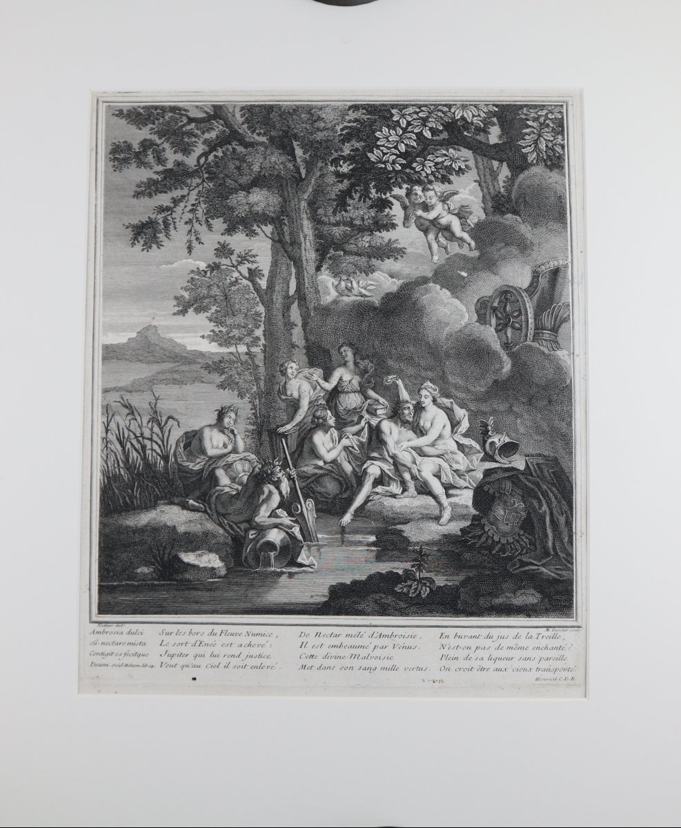  A Set Of 10 Framed Prints, “the Story Of Venus,” By Jean II Cotelle, 18th Century,-photo-4