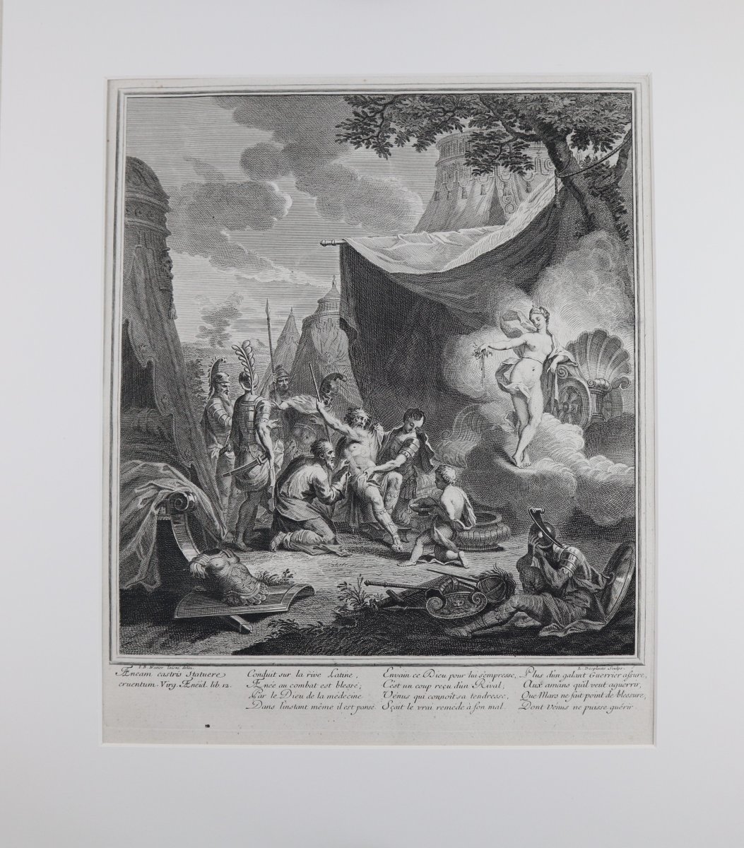  A Set Of 10 Framed Prints, “the Story Of Venus,” By Jean II Cotelle, 18th Century,-photo-6