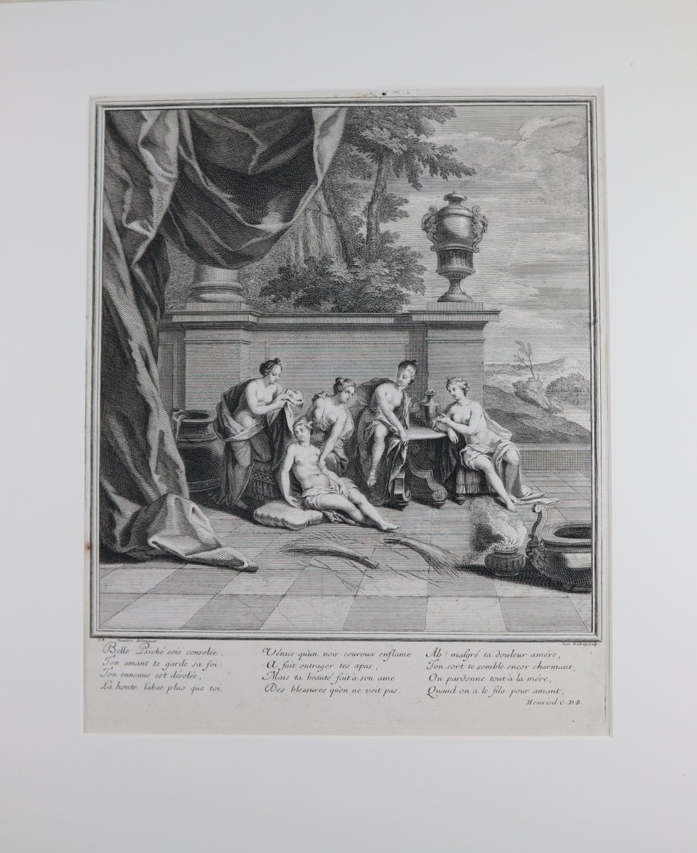  A Set Of 10 Framed Prints, “the Story Of Venus,” By Jean II Cotelle, 18th Century,-photo-7