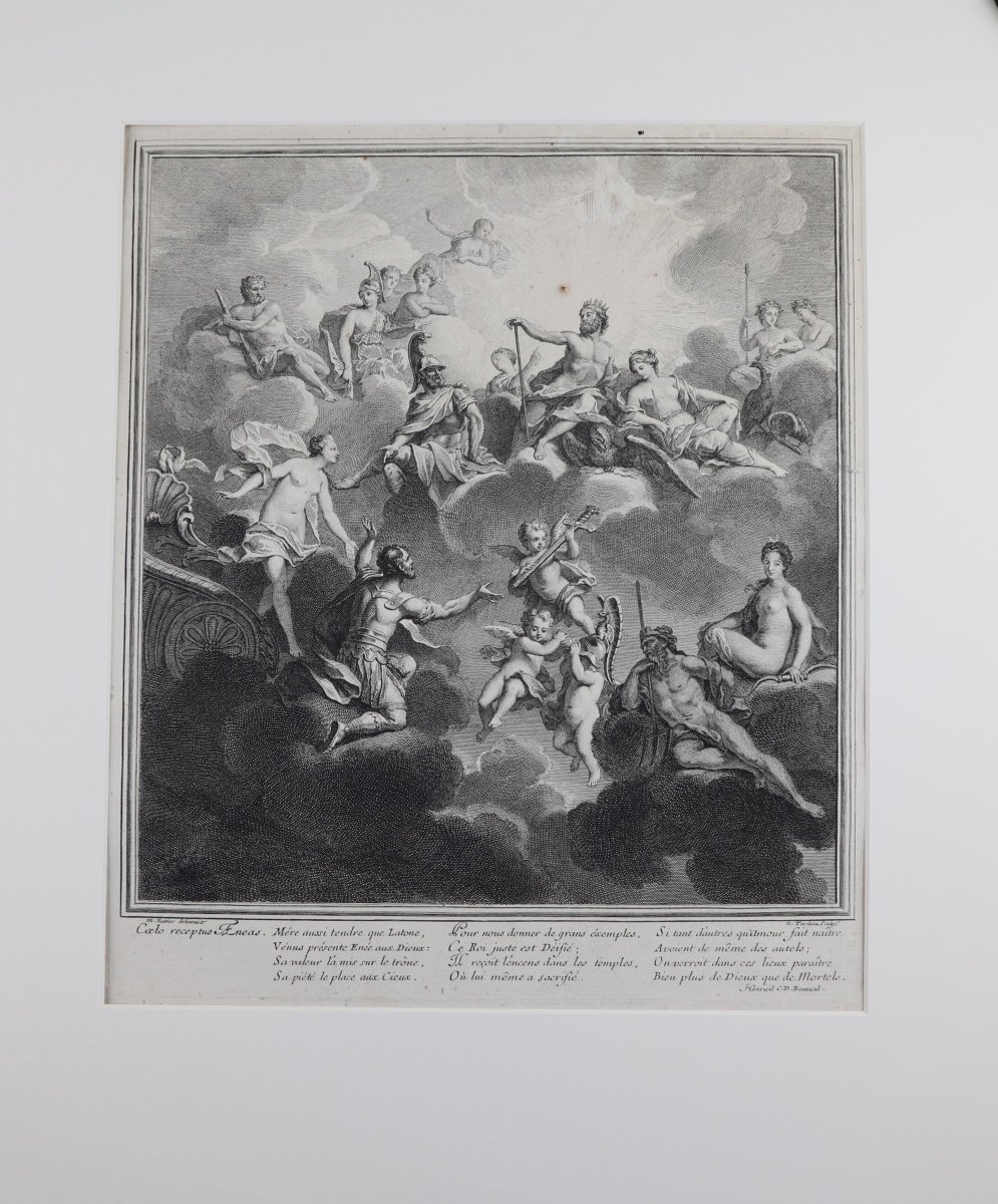 A Set Of 10 Framed Prints, “the Story Of Venus,” By Jean II Cotelle, 18th Century,-photo-8