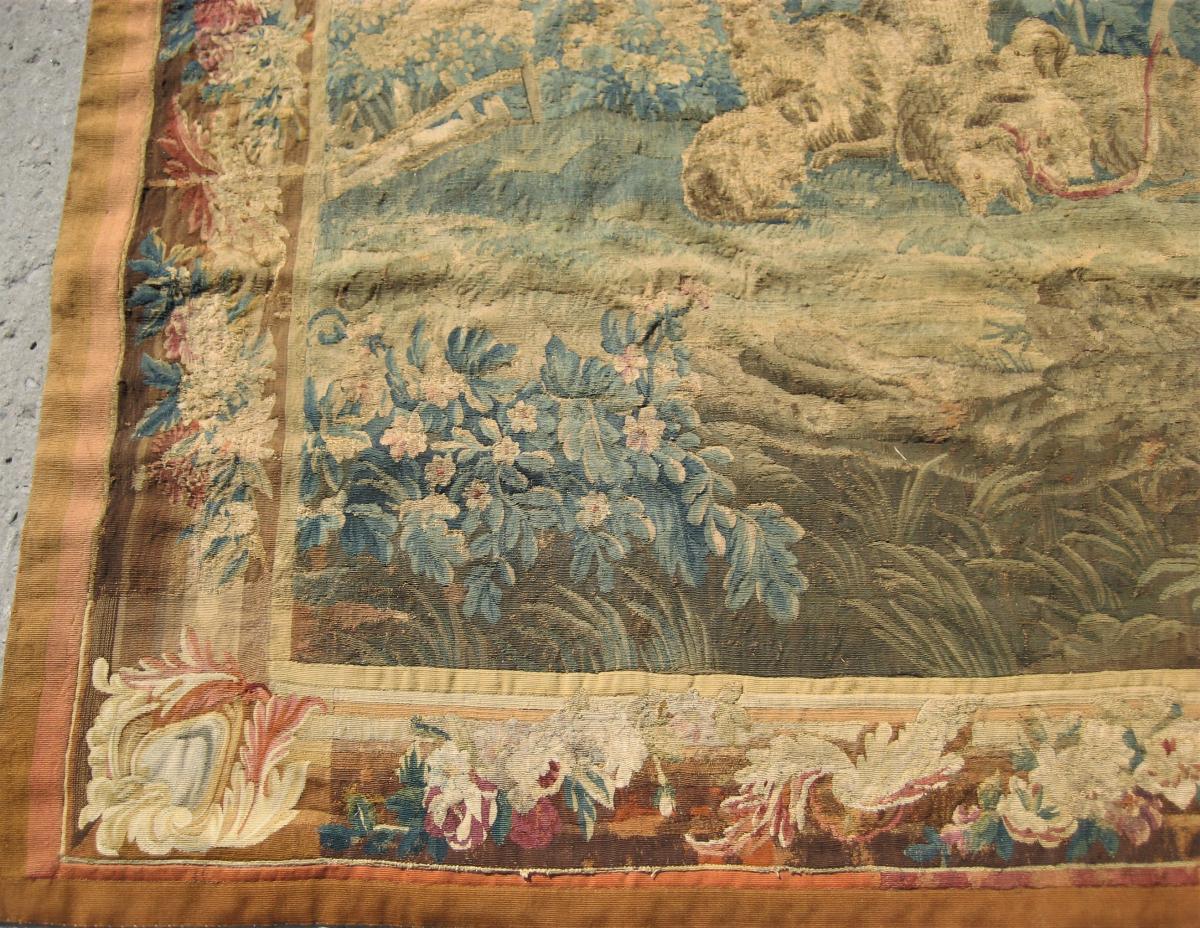 Tapisserie d'Aubusson, les lavandières,  XVIIIeme siècle-photo-1