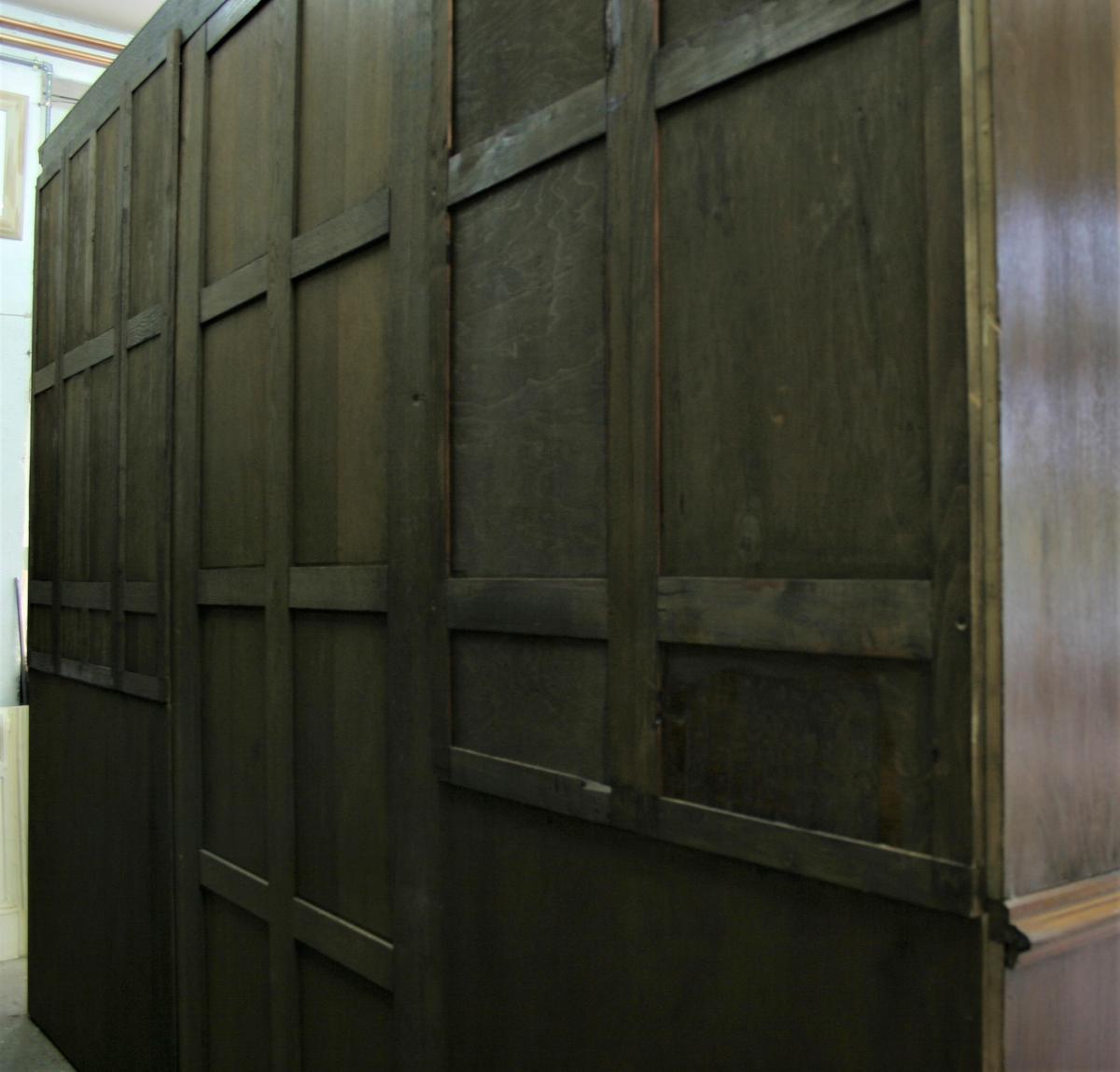 Grande Bibliothéque à Ressaut En Noyer, Fin Du XIXeme Siècle-photo-8