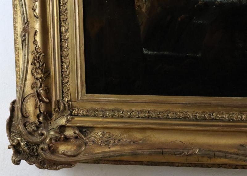 "la Cascade", Huile Sur Toile,école Hollandaise Du XVIIIeme Siécle-photo-4