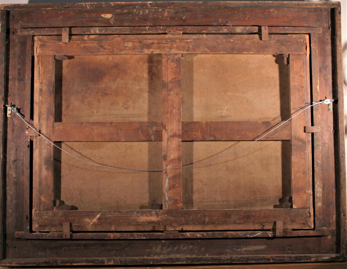 "la Cascade", Huile Sur Toile,école Hollandaise Du XVIIIeme Siécle-photo-5