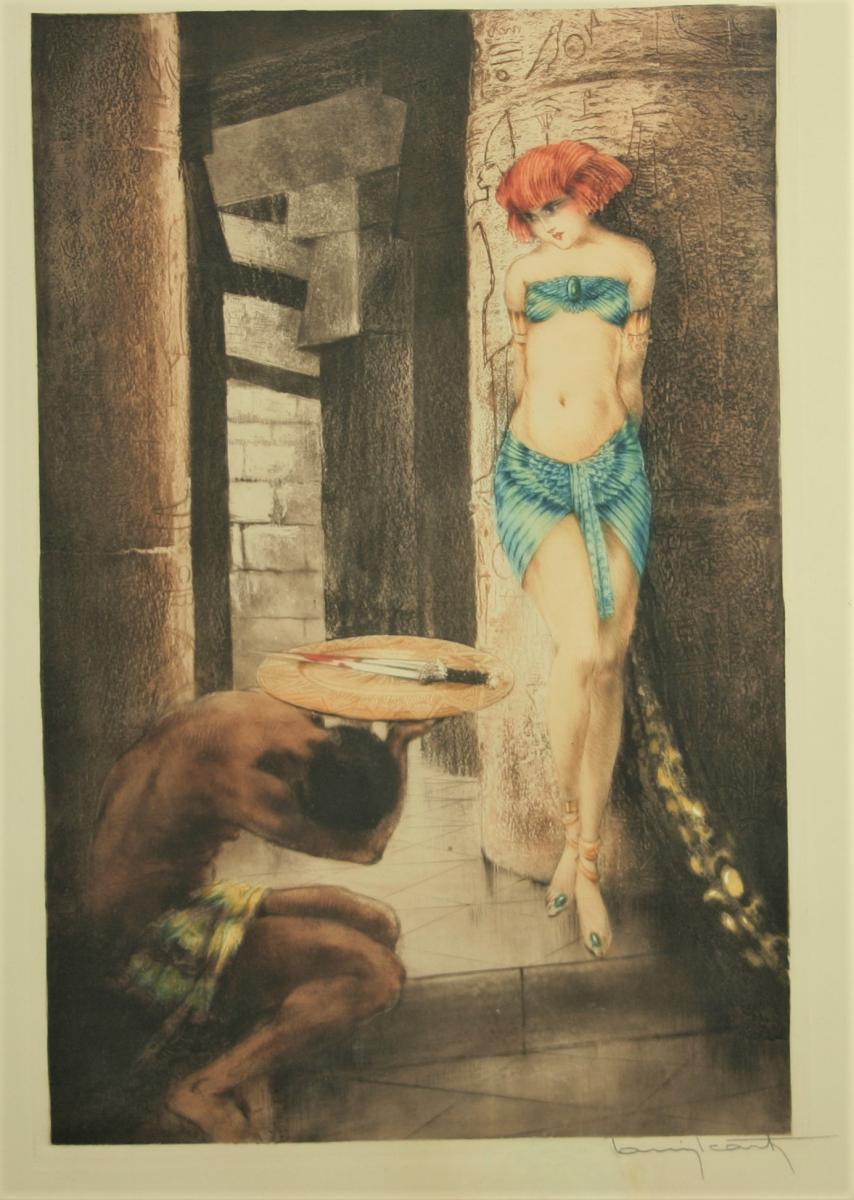 Louis Icart, Salome, Print In Color, Framed, 1928.-photo-2