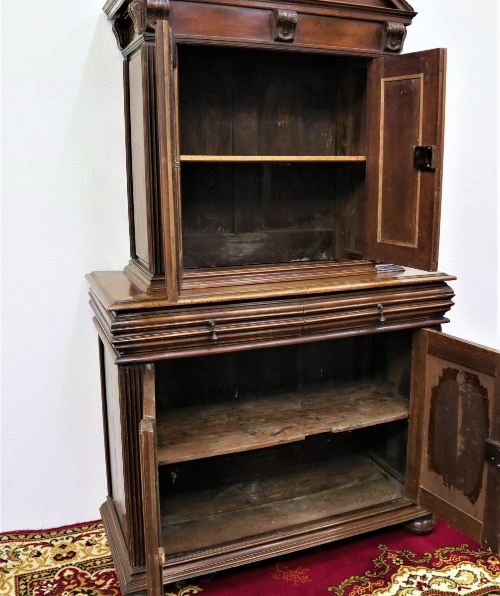 2 Walnut Body Buffet, Renaissance Style-photo-6