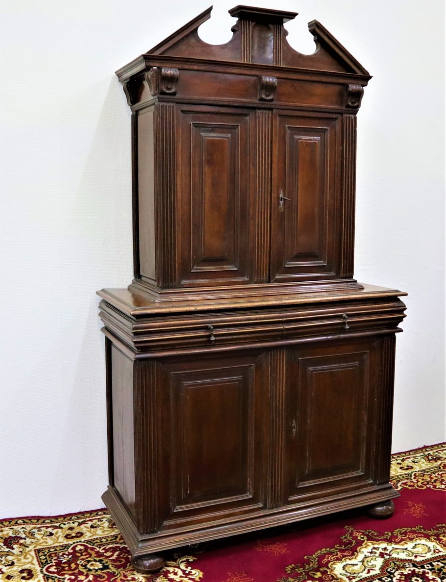 2 Walnut Body Buffet, Renaissance Style