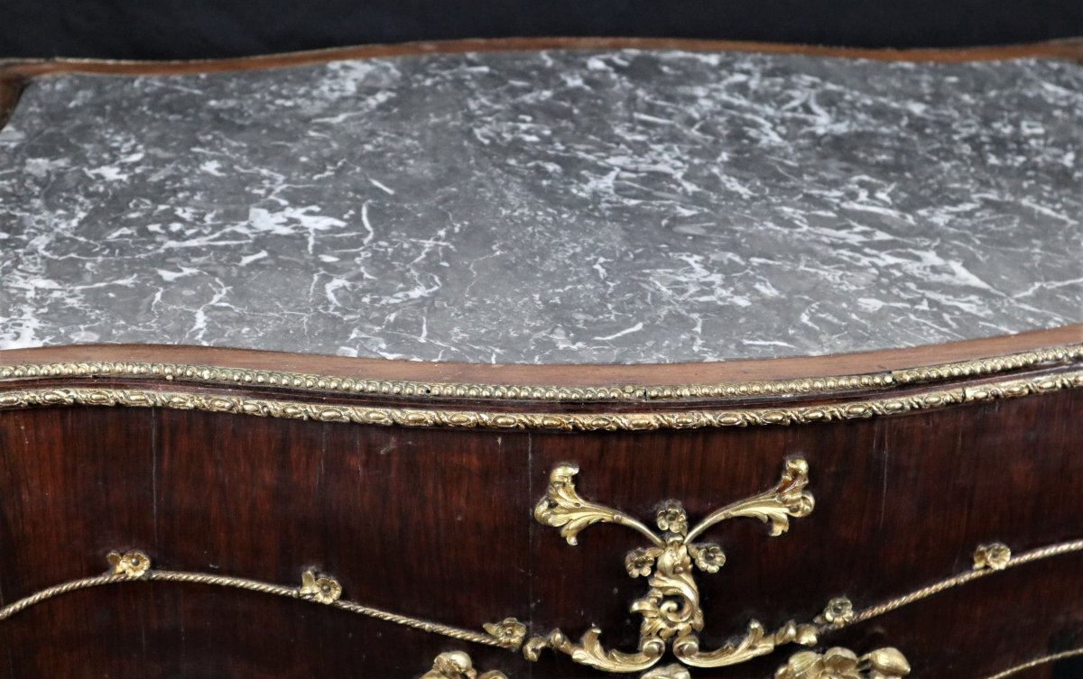 Louis XV Style Table With Marble Top-photo-1