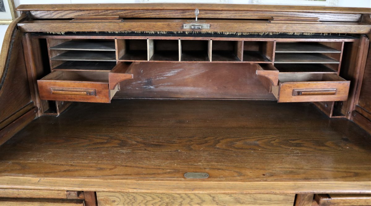 Bureau anglais En Chêne, Lebus Desk,-photo-1