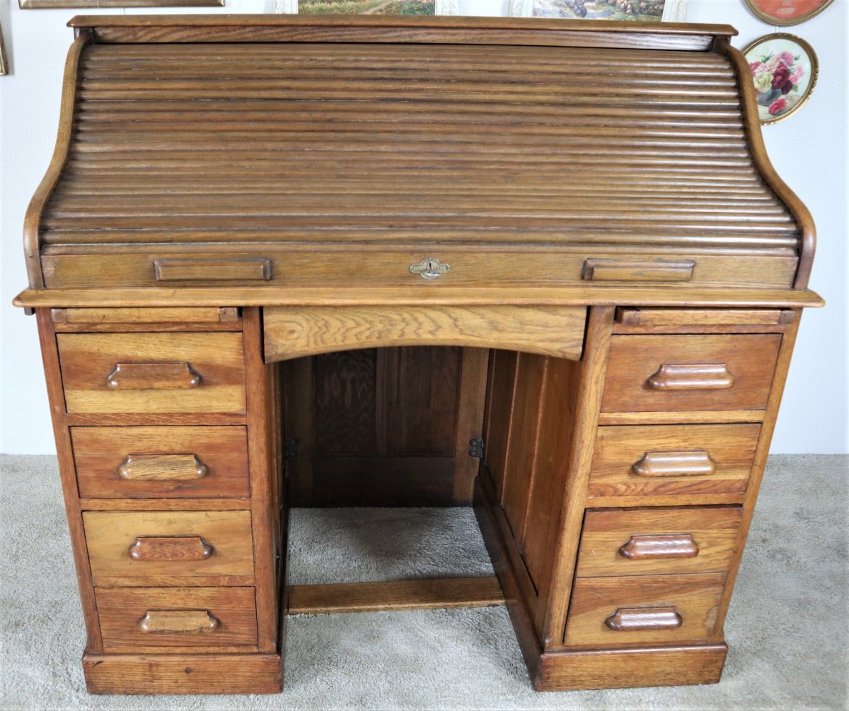 Bureau anglais En Chêne, Lebus Desk,