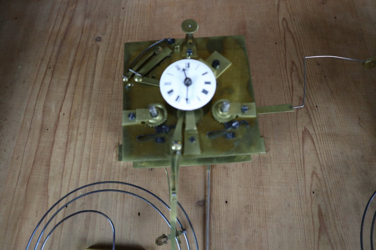 Table Clock, XIXth Century In Perfect Condition-photo-4