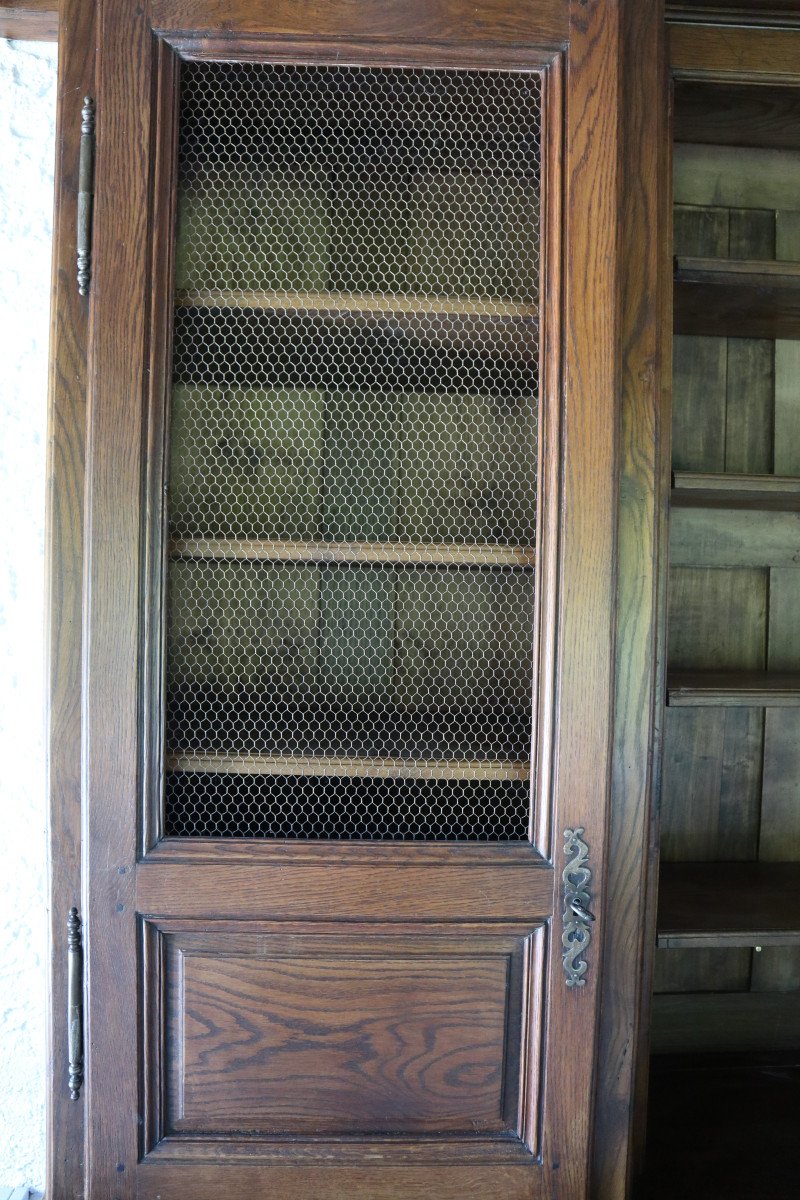 Grand Buffet Vaisselier En Chêne, 4 Portes-photo-3