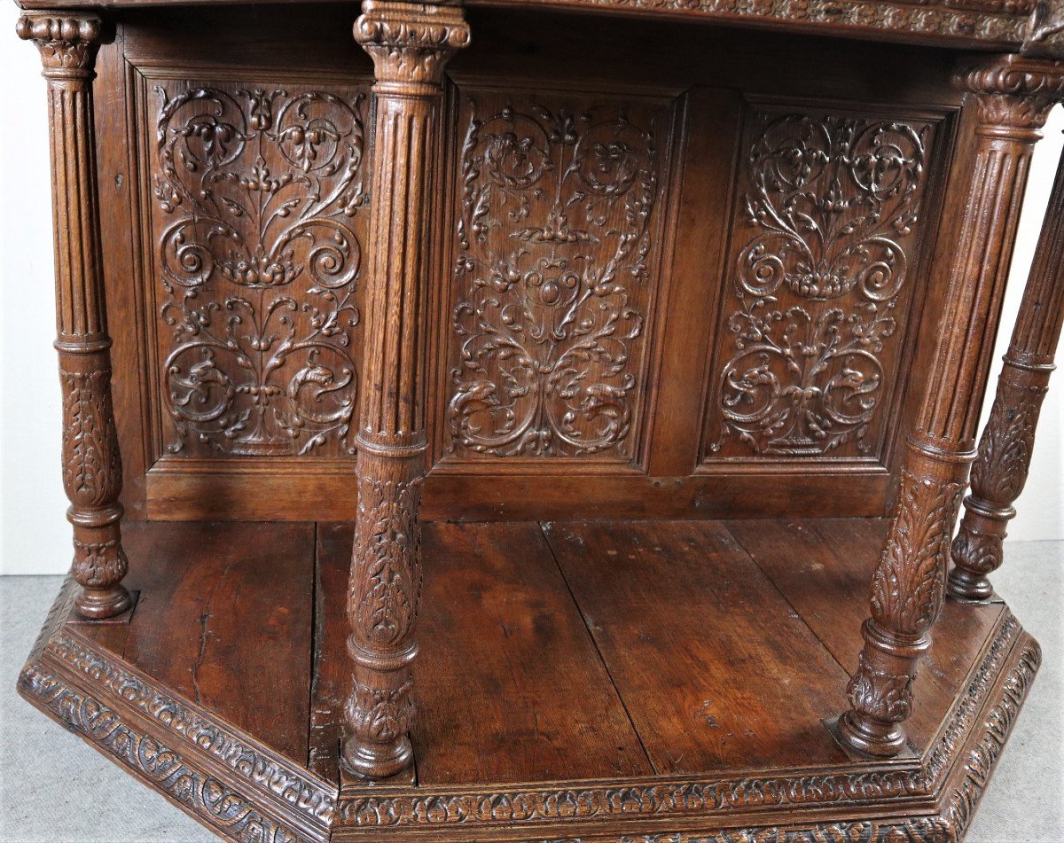 Renaissance Style Carved Oak Dresser-photo-3