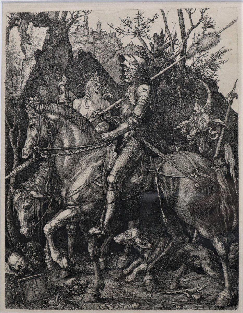 The Knight, The Devil And Death, After Albrecht Dürer, Print-photo-2