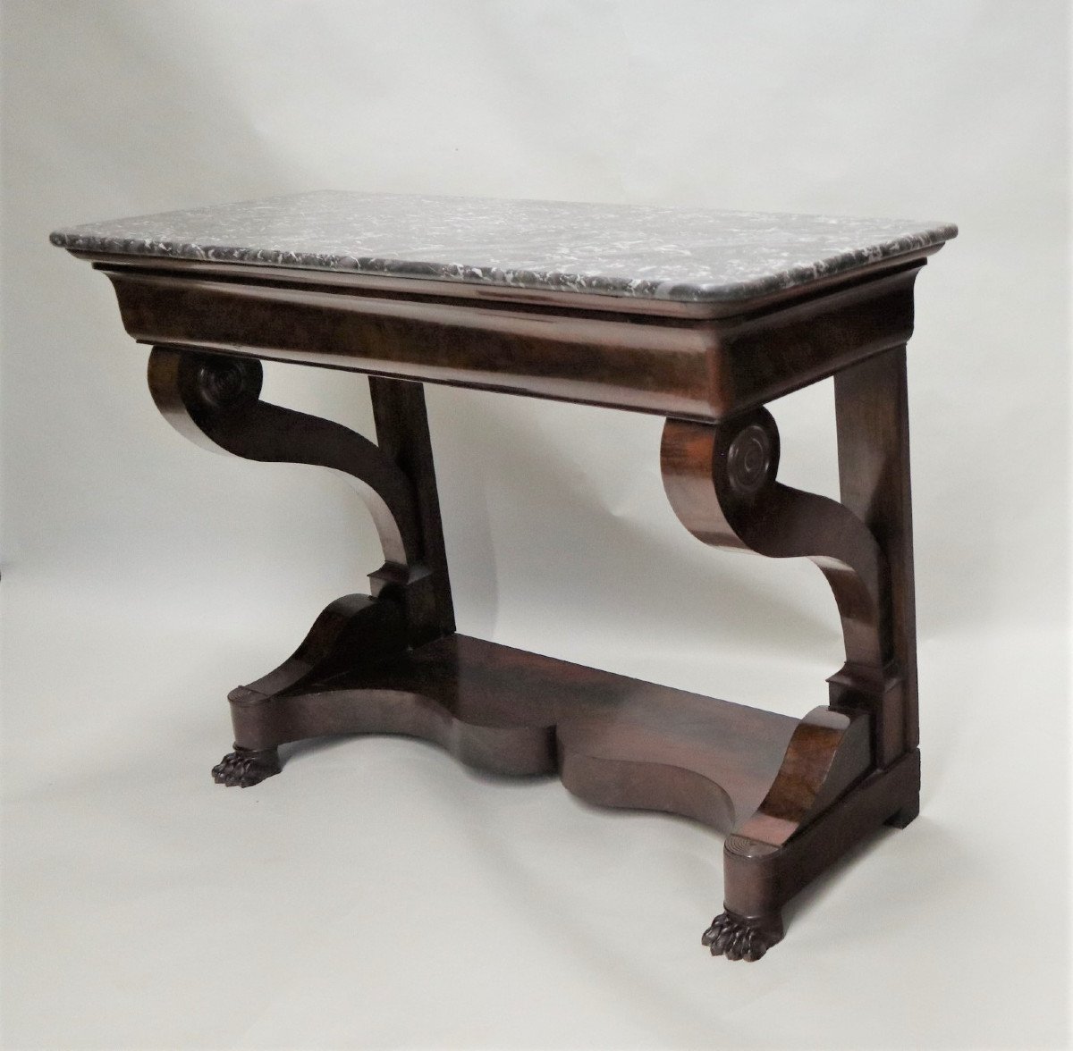 Mahogany Console From The Restoration Period.-photo-4