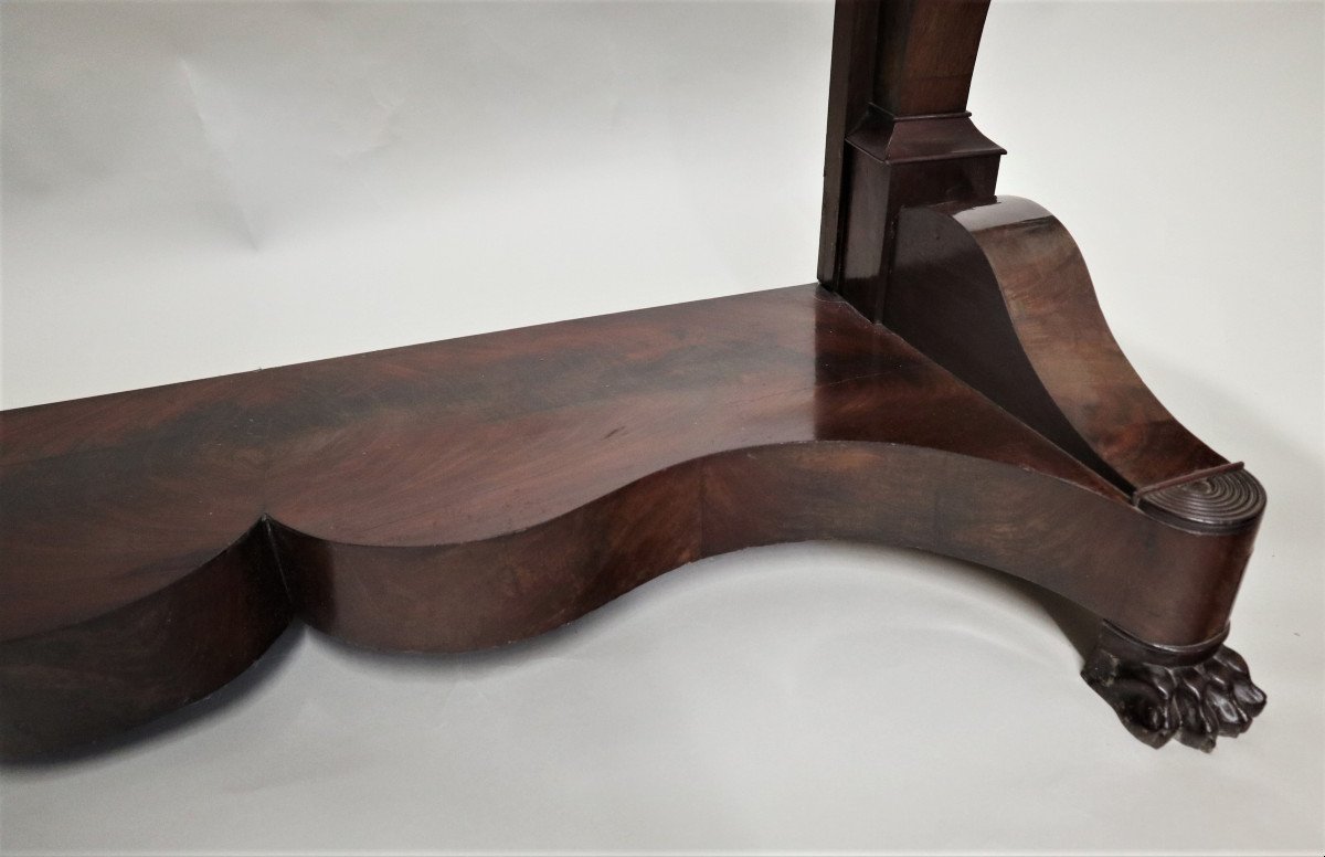 Mahogany Console From The Restoration Period.-photo-2