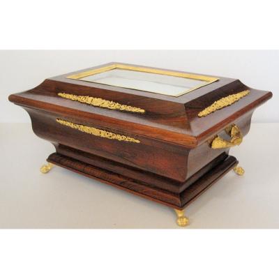 Rosewood Wedding Box Gilded Bronzes And Napoleon III