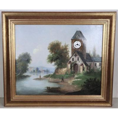 Tableau Horloge, XIXeme Siècle, Parfait état