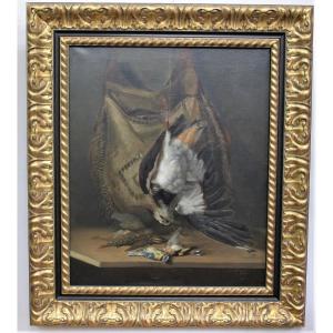 "crested Lapwing", Oil On Canvas Framed, Signed And Dated