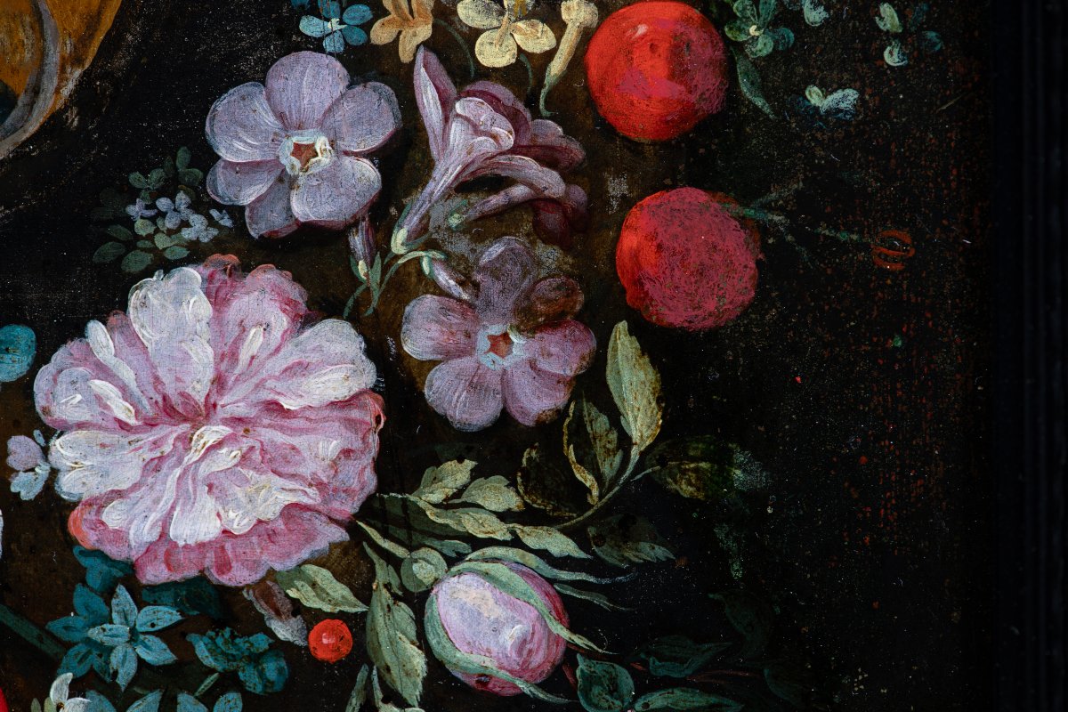 Virgin And Child In A Floral Garland - Circle Of Andries Daniels (c. 1580–after 1640)-photo-6