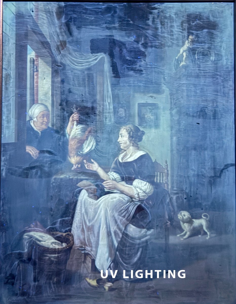 Pieter Cornelisz. van Slingelandt (1640–1691), suiveur des XVIIIe–XIXe siècles - La Dentellière-photo-4