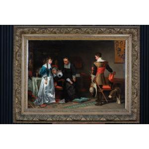 Le fils salue son père Mourant