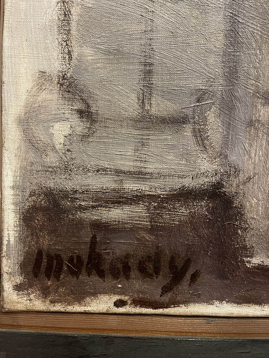 Moshe Mokady 1902 - 1975, Created Around 1940, The Hasidic Family -photo-2