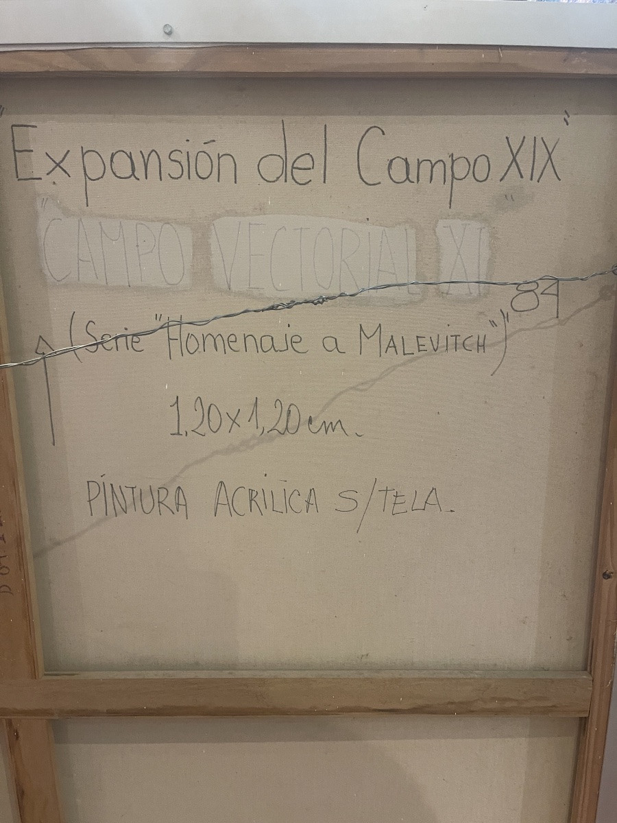 Cristina Sicardi 1939 'kinetic' Argentina 'homage To Malevich' 1984-photo-4
