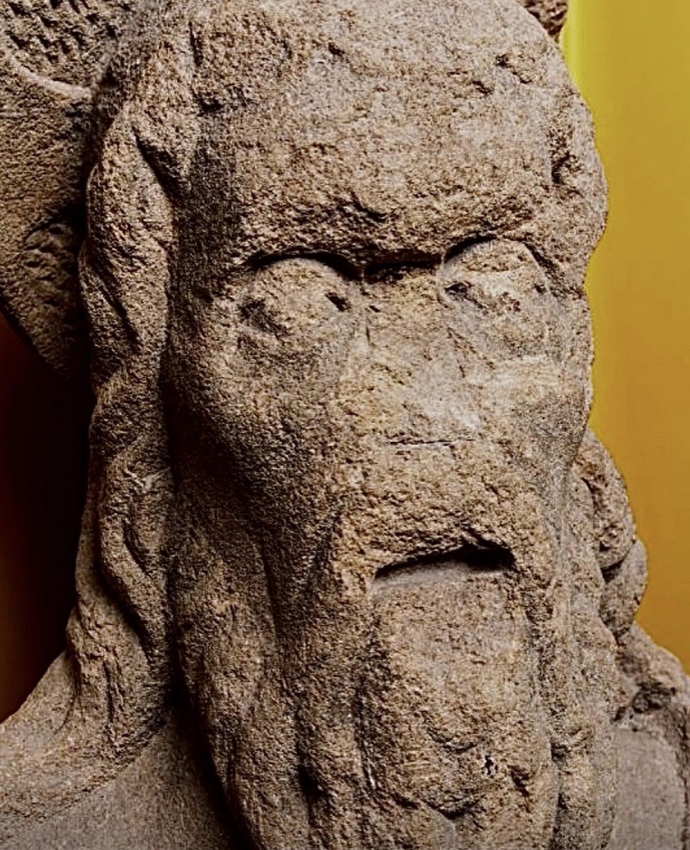 God The Father 'pediment Element' Limestone, Late Renaissance 15th-16th Centuries -photo-2