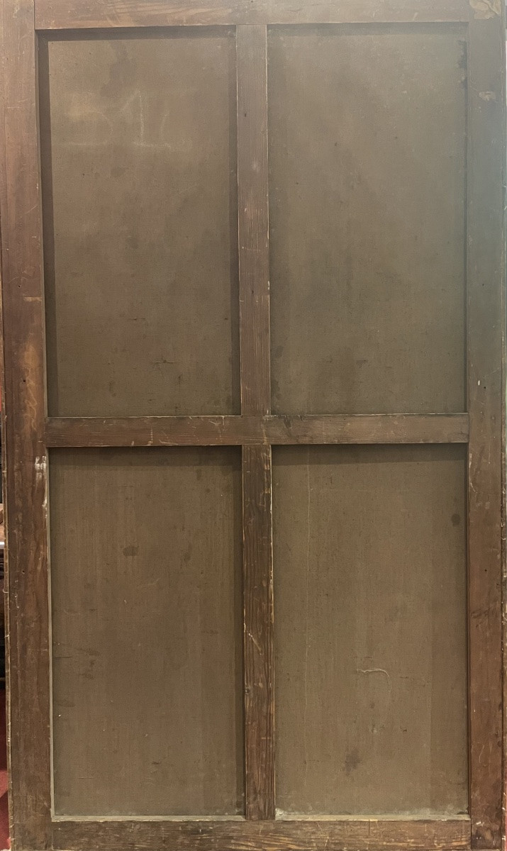 Saint - Francis Of Assisi With The Holy Twilight Cross XVII Century, Seville 197 Cm X 104 Cm  -photo-8