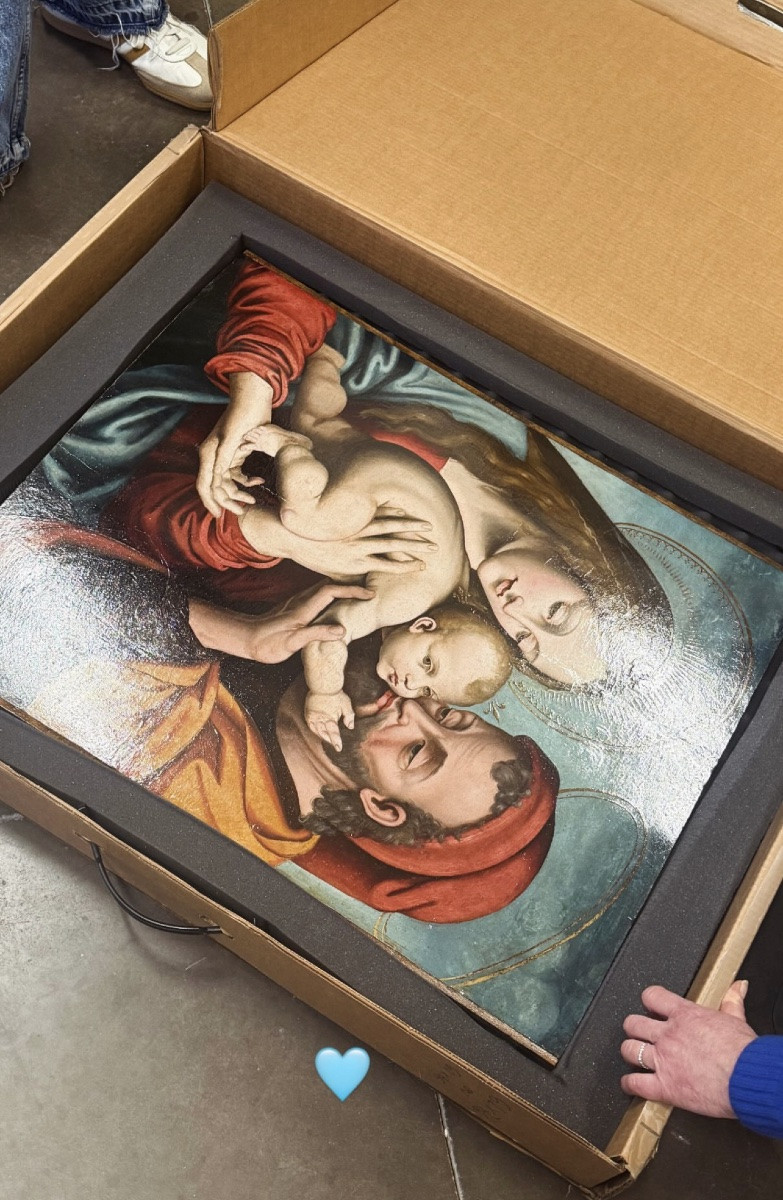 workshop Vincente Masip 1475 - 1545 Valence,  Espagne '  Holly Family ' vers 1510 - 1520  -photo-3