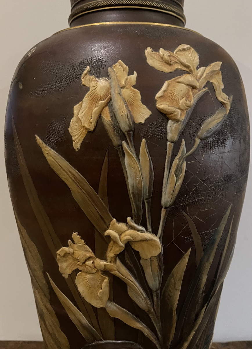 Museum collector Vase ( 77 cm )  Villeroy&Boch - Metllach 1895 modèle 1538 -photo-5