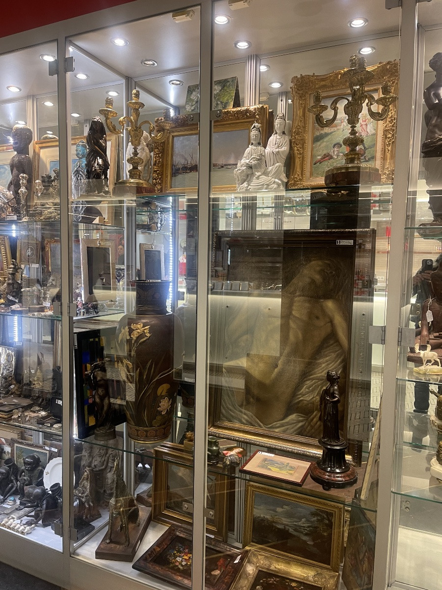 Johfra Bosschart 1919 - 1998 ' L Androgine ' 1949 panneau -photo-4