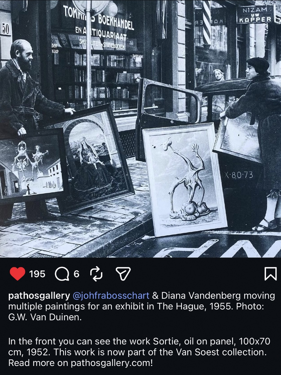 Johfra Bosschart (1919-1998) Portrait Of His Wife 'diana Vandenberg' Dated 1948 -photo-2