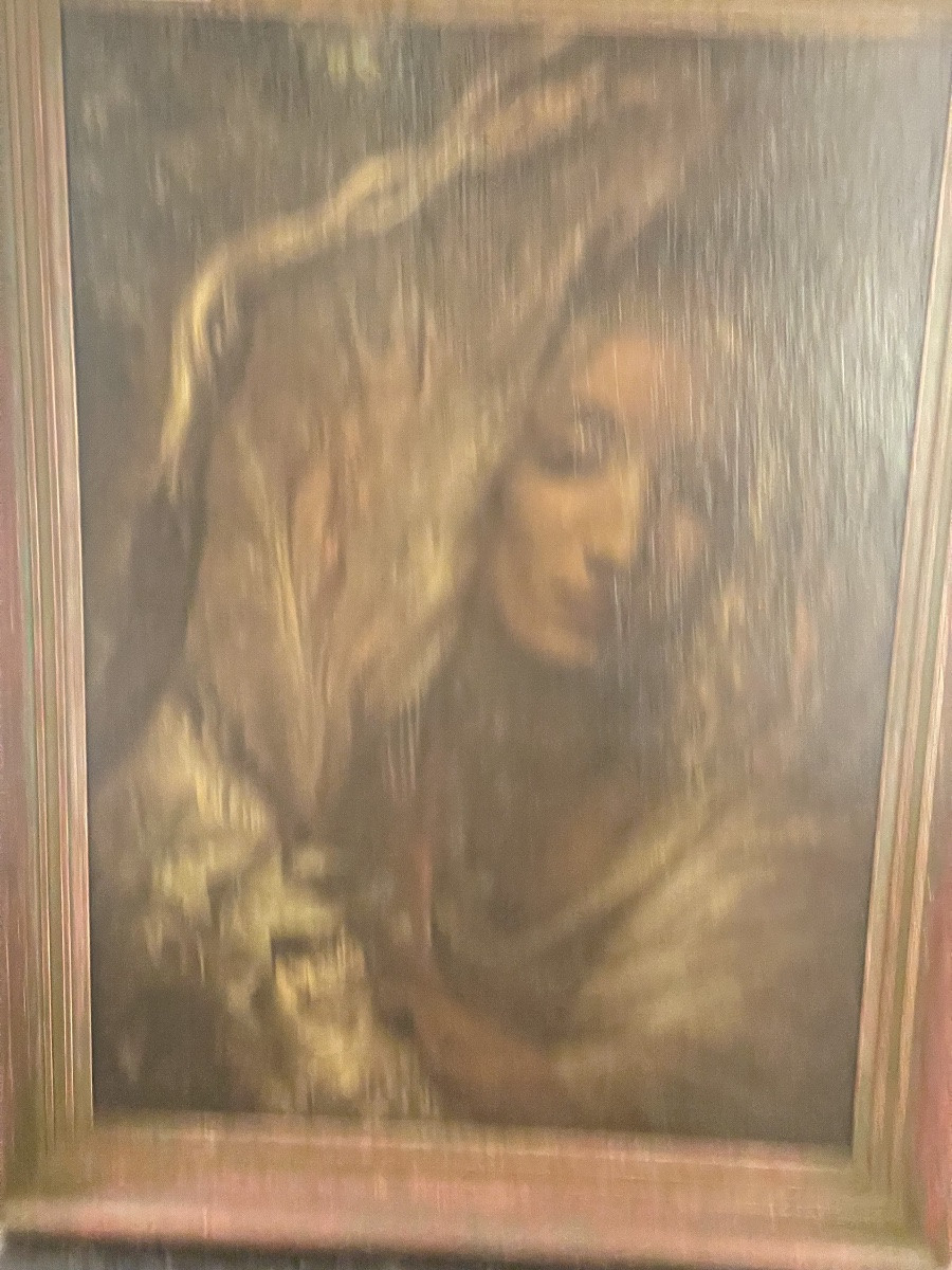 Johfra Bosschart (1919-1998) Portrait Of His Wife 'diana Vandenberg' Dated 1948 -photo-3