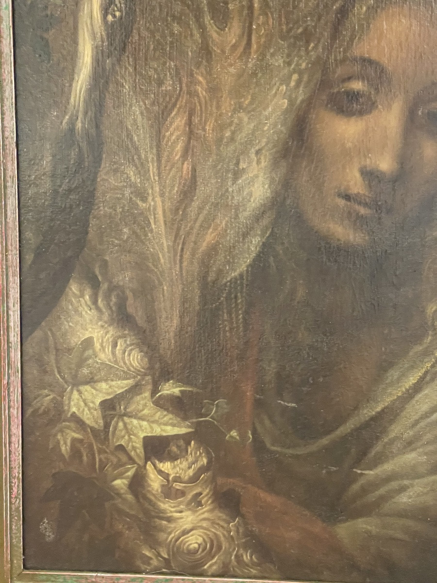 Johfra Bosschart (1919-1998) Portrait Of His Wife 'diana Vandenberg' Dated 1948 -photo-4