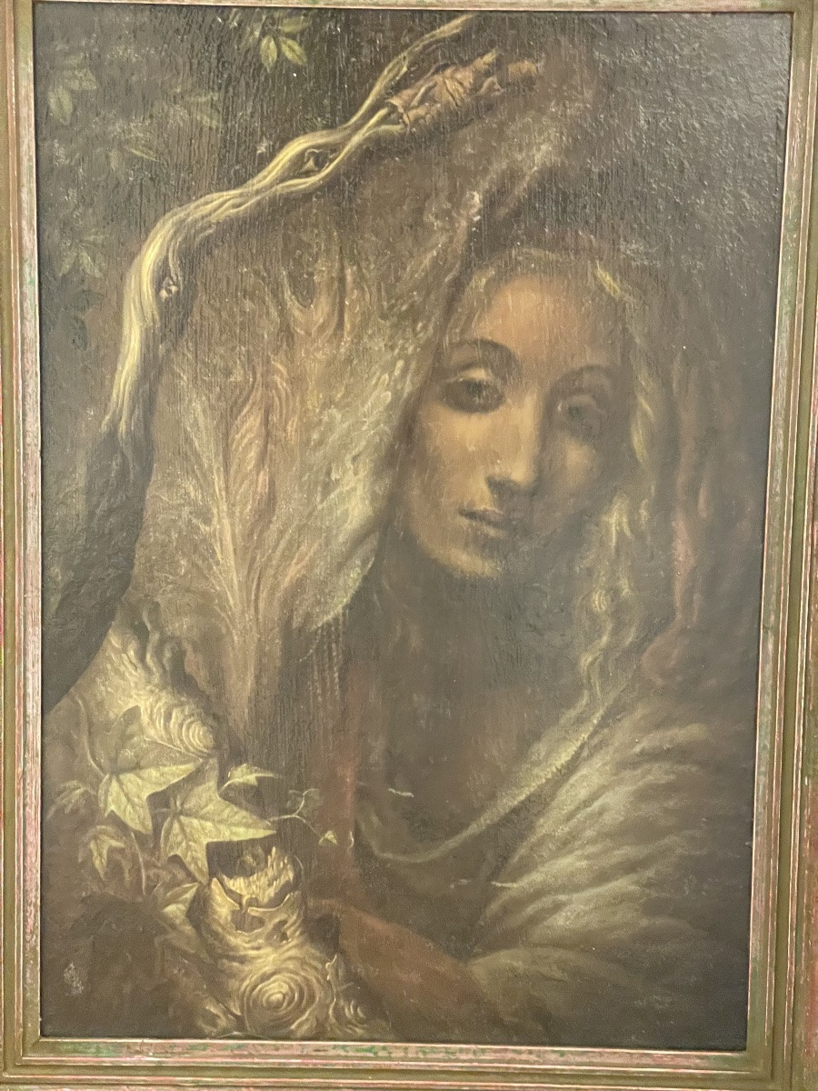 Johfra Bosschart (1919-1998) Portrait Of His Wife 'diana Vandenberg' Dated 1948 -photo-6