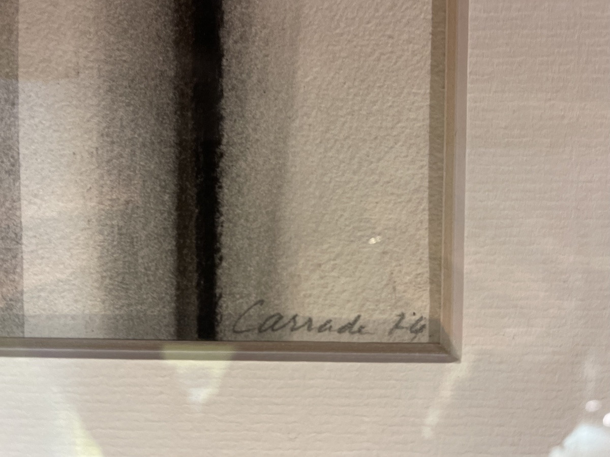 Oeuvre de Michel Carrade 1923 - 2021  ' technique - mixte  sur papier ' de 1974 -photo-1