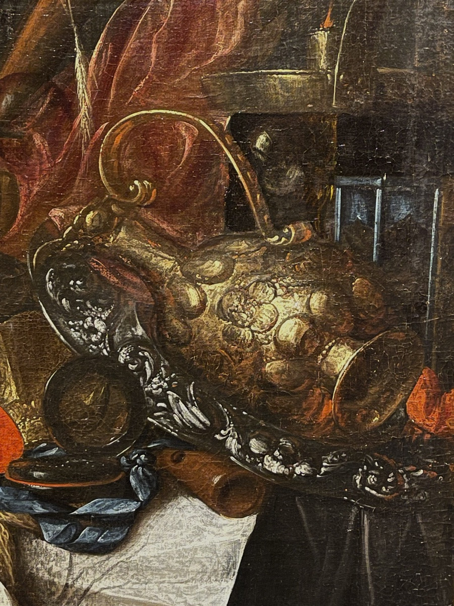 Still Life With Vanities, 17th Century Dutch, Oil On Canvas -photo-3