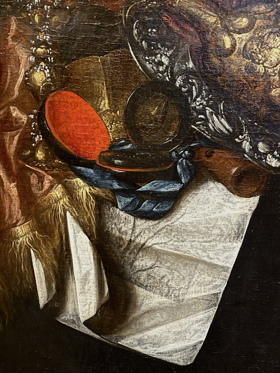 Still Life With Vanities, 17th Century Dutch, Oil On Canvas -photo-4