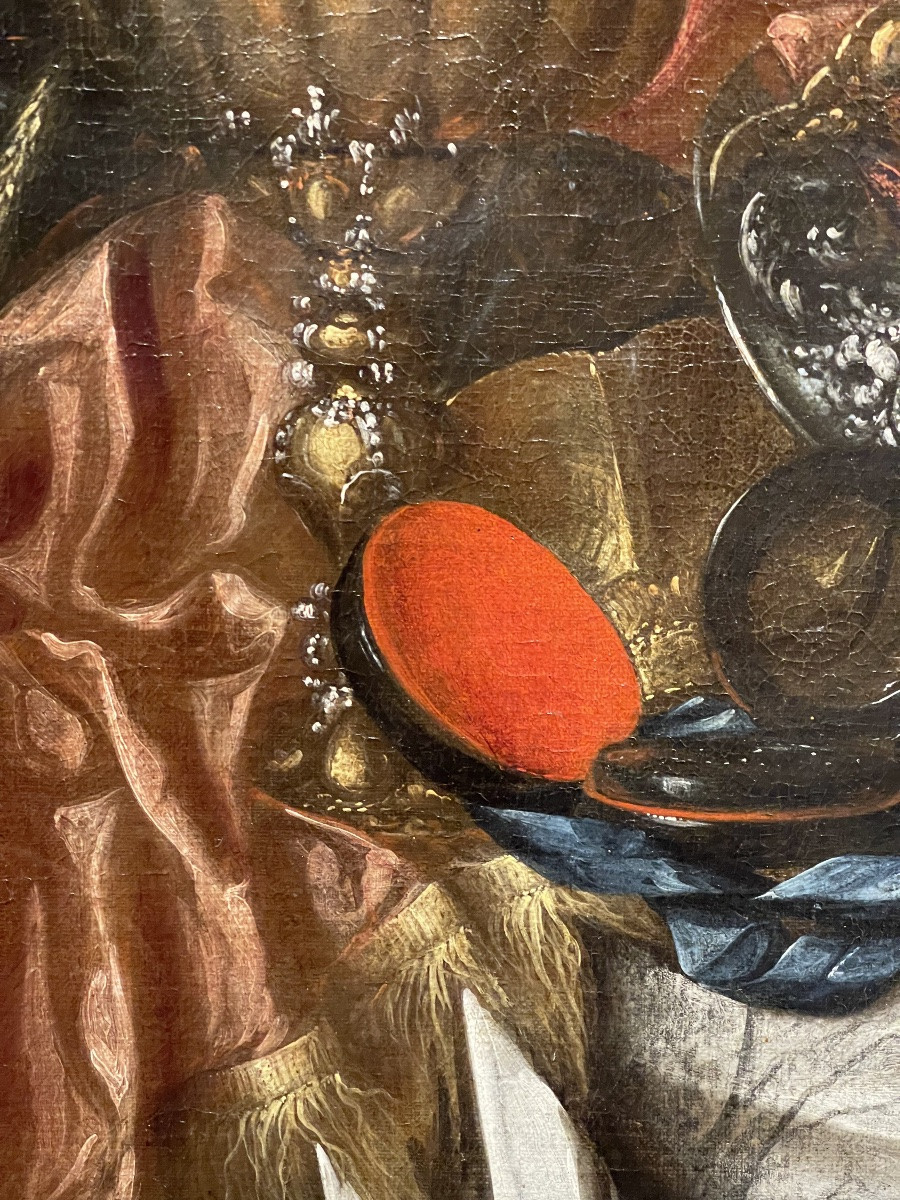 Still Life With Vanities, 17th Century Dutch, Oil On Canvas -photo-3
