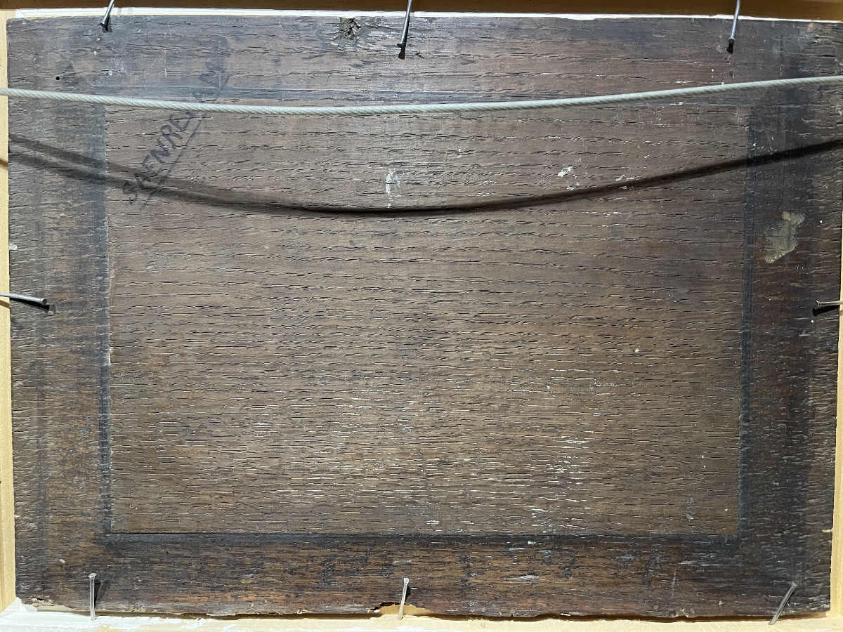 Johannes Bosboom 1817 - 1891 ´ Tentoonstelling Te Gravenhage 1867 ' huile sur panneau chêne -photo-6