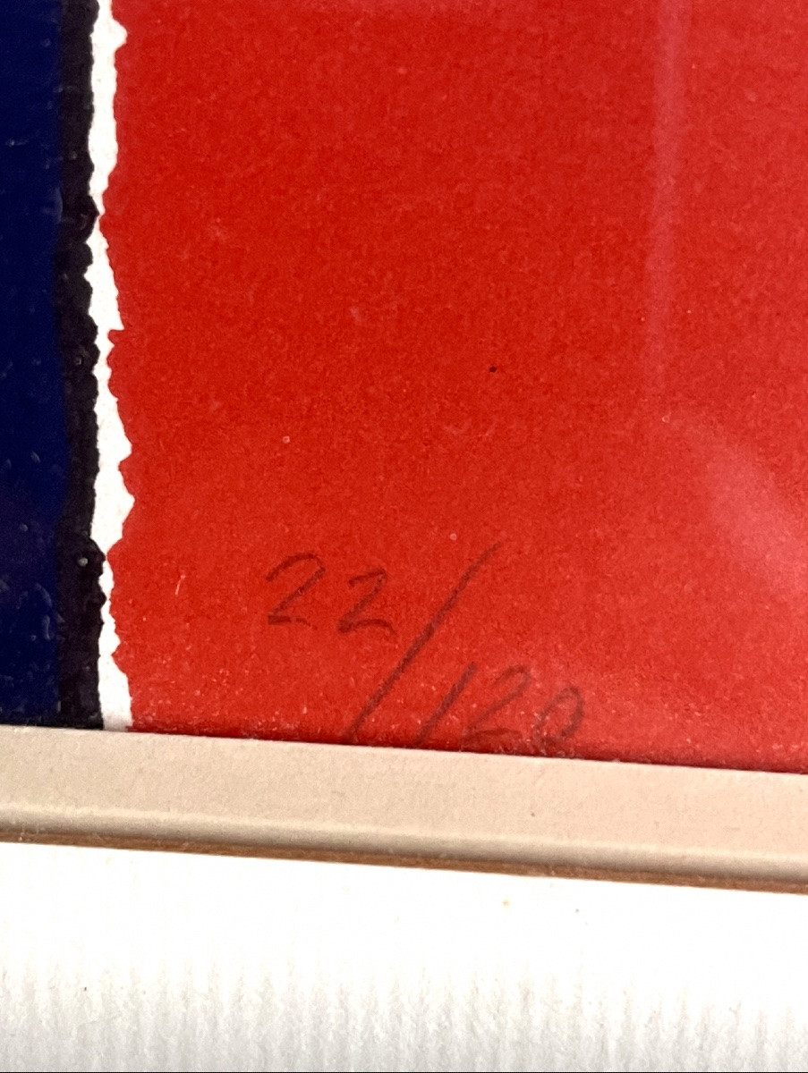 Burhan Doğançay (1929-2013) serie ' Wall Urban ' 1970 lithographie 22/120 -photo-2