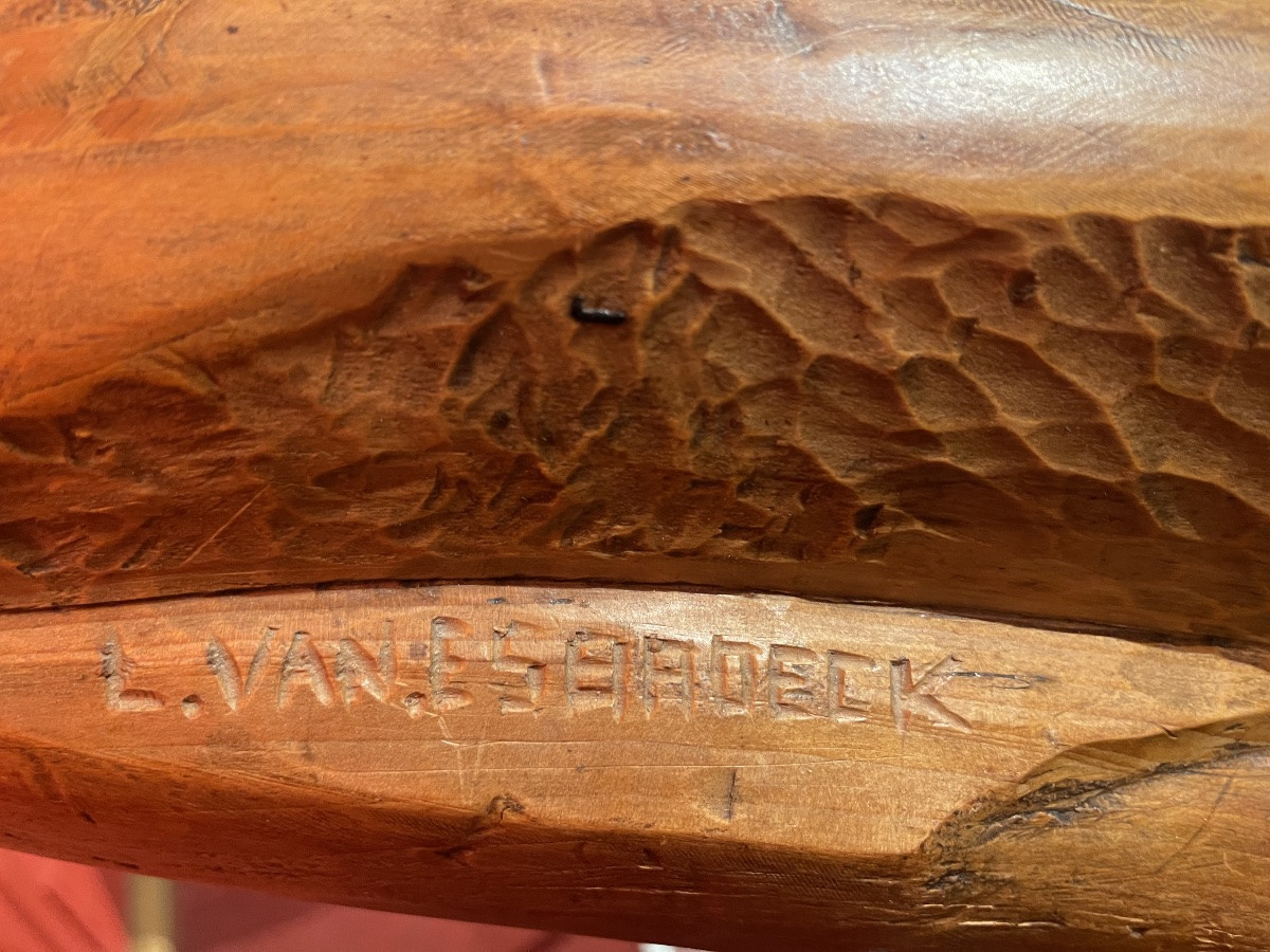 Leopold Van Esbroeck (1911 - 2010) Title: Spel In Zand En Zee - Cedar Wood From Lebanon -photo-3