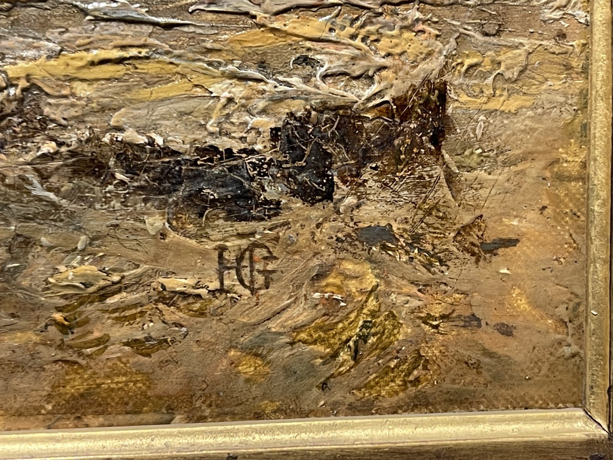  Théodore Gudin 1802 - 1880 British View Of  St Michaels   Mounts ' Cornouailles Oil On Canvas -photo-2