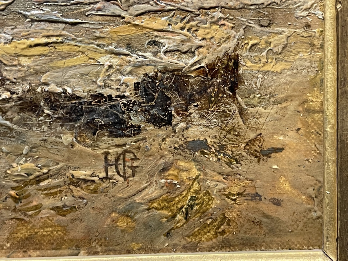  Théodore Gudin 1802 - 1880 British View Of  St Michaels   Mounts ' Cornouailles Oil On Canvas -photo-5